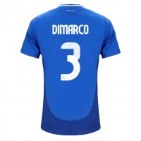 Italy Federico Dimarco #3 Replica Home Shirt Euro 2024 Short Sleeve